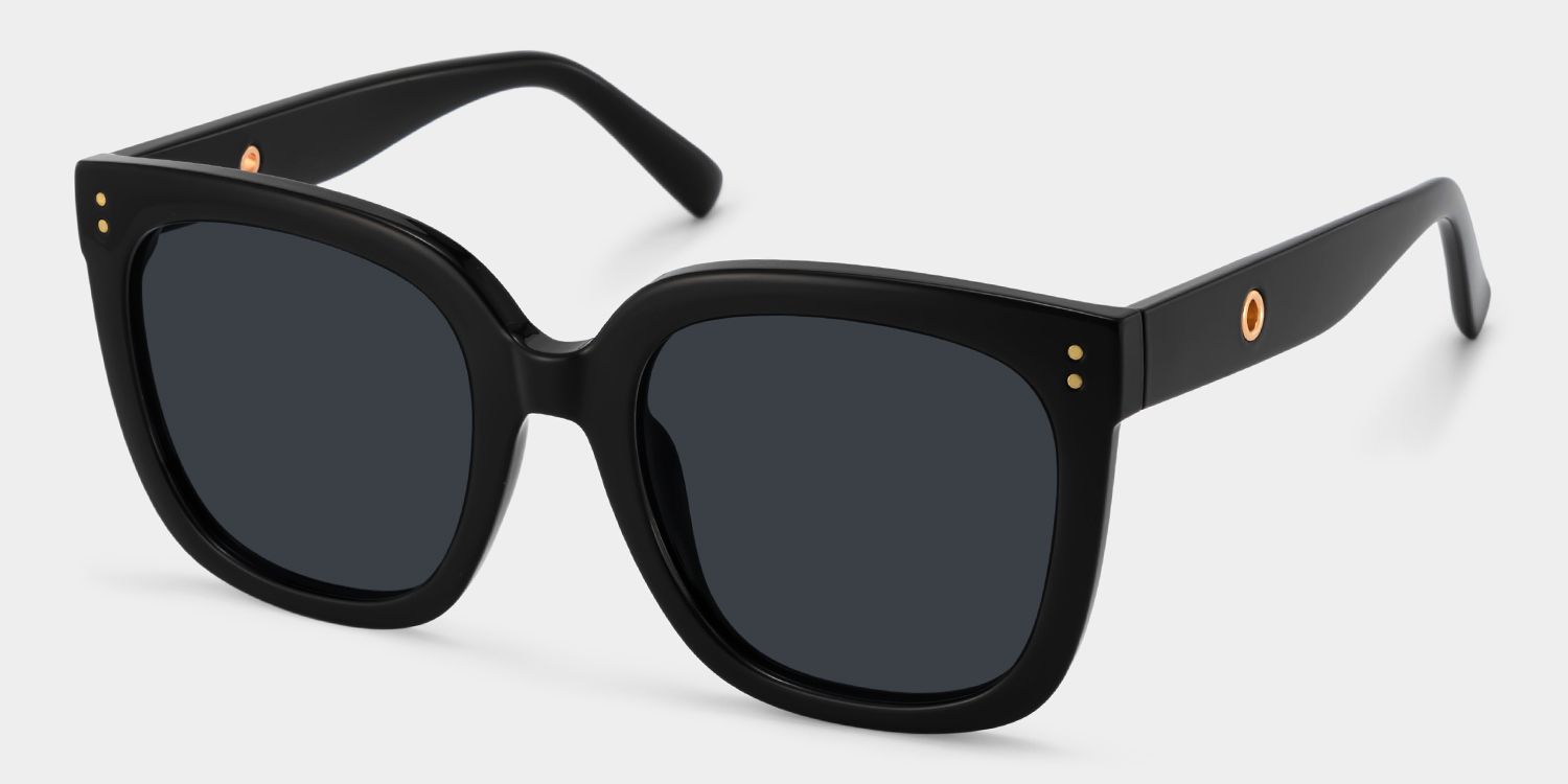 Ebony Square Black Glasses and Eyeglasses2