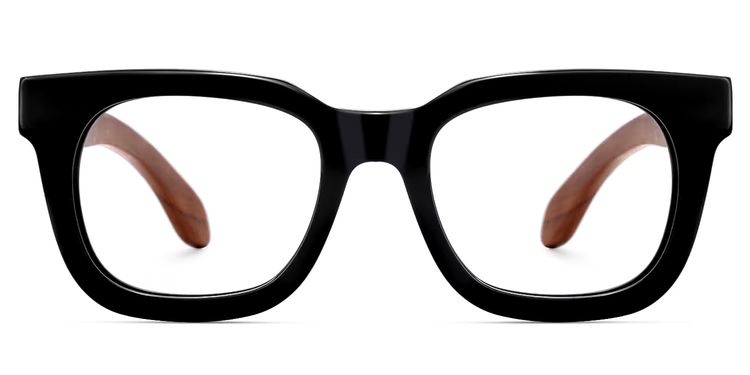 Sam Rectangle Wood Glasses
