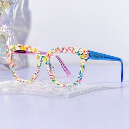 Nina Square Mottled Glasses0