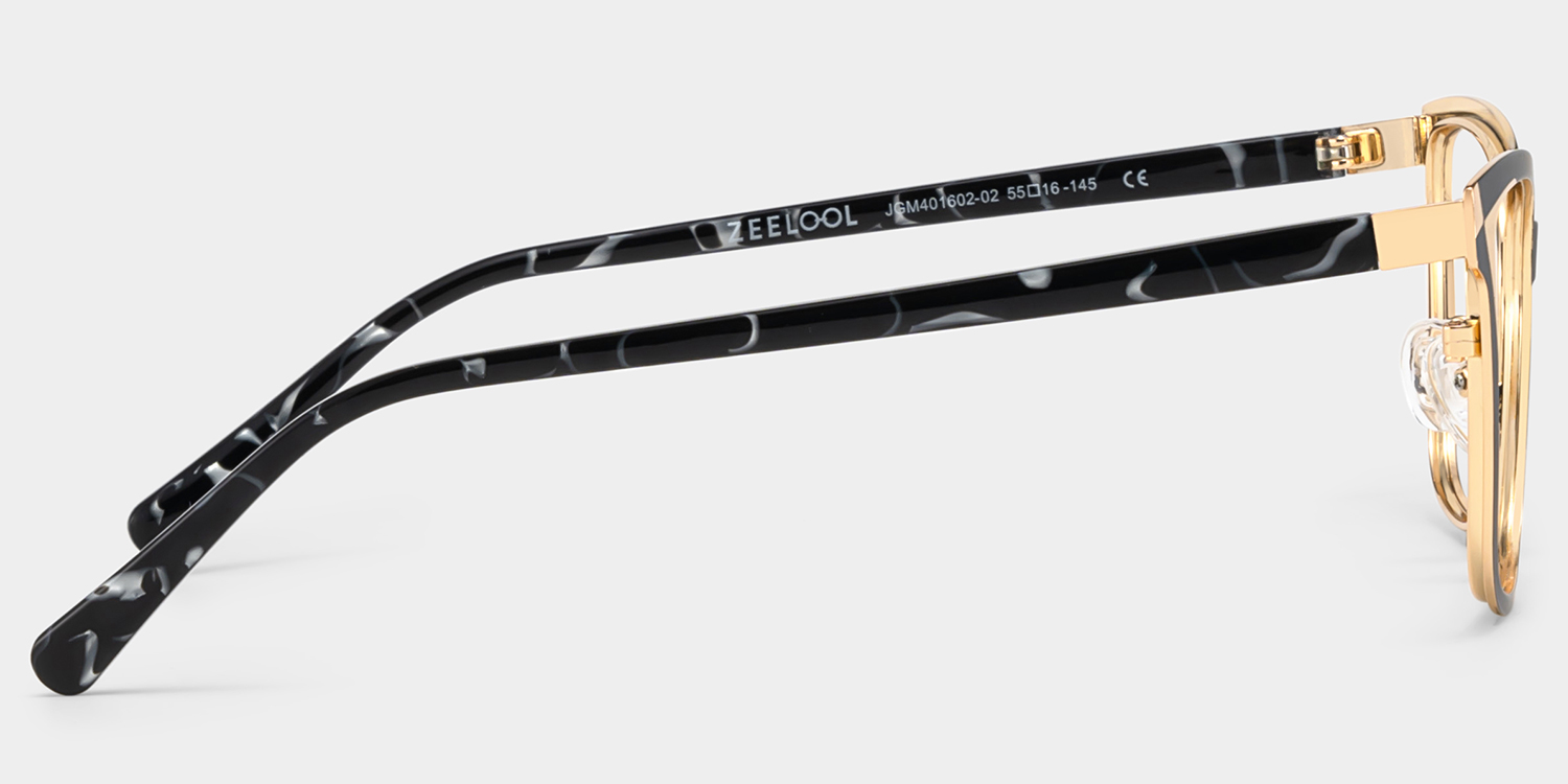 Elise Black Frame Glasses with Rectangle Frame Online | ZEELOOL Canada4