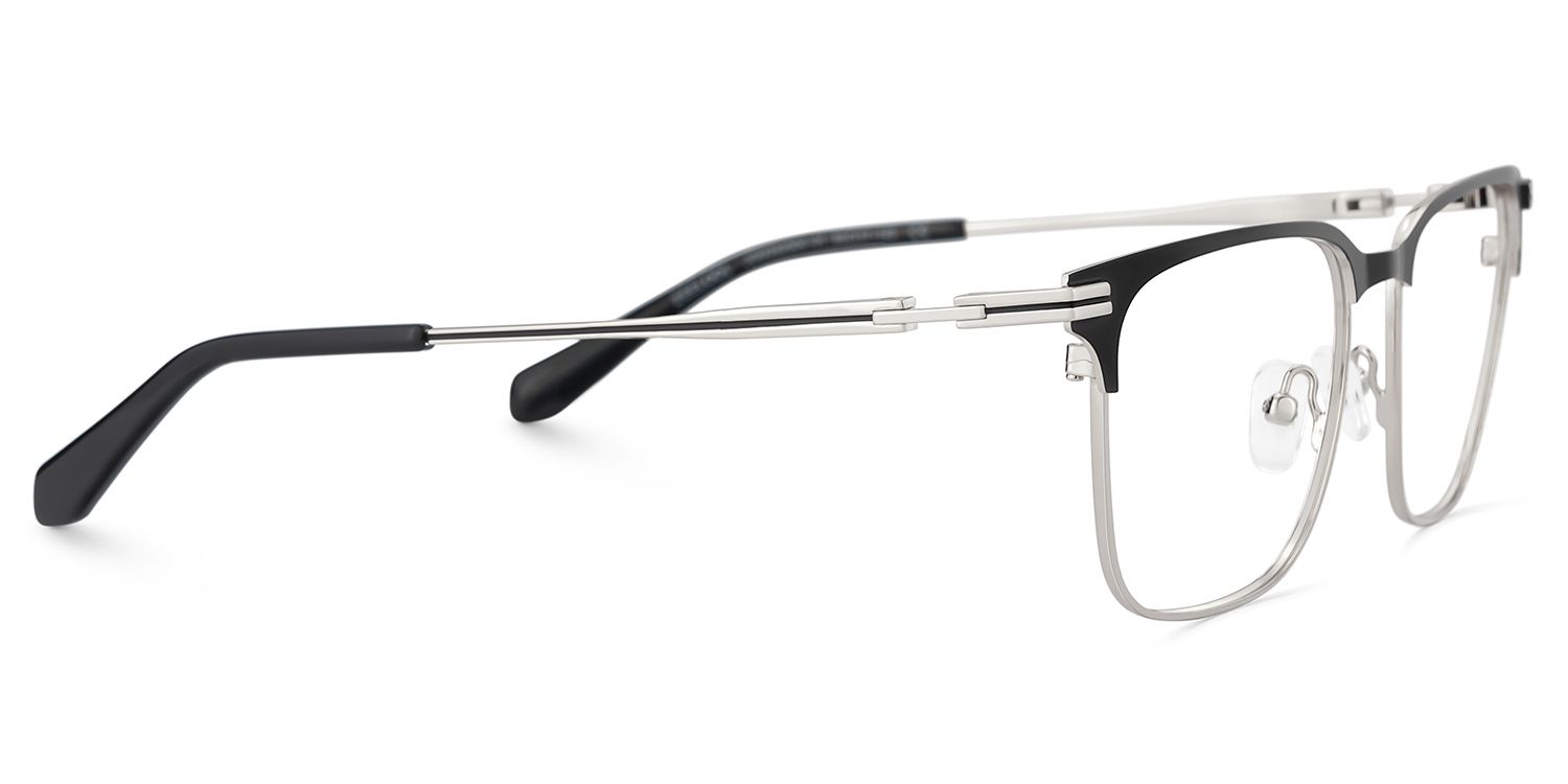 Marshall Gray Rectangle Prescription Glasses | ZEELOOL Canada4