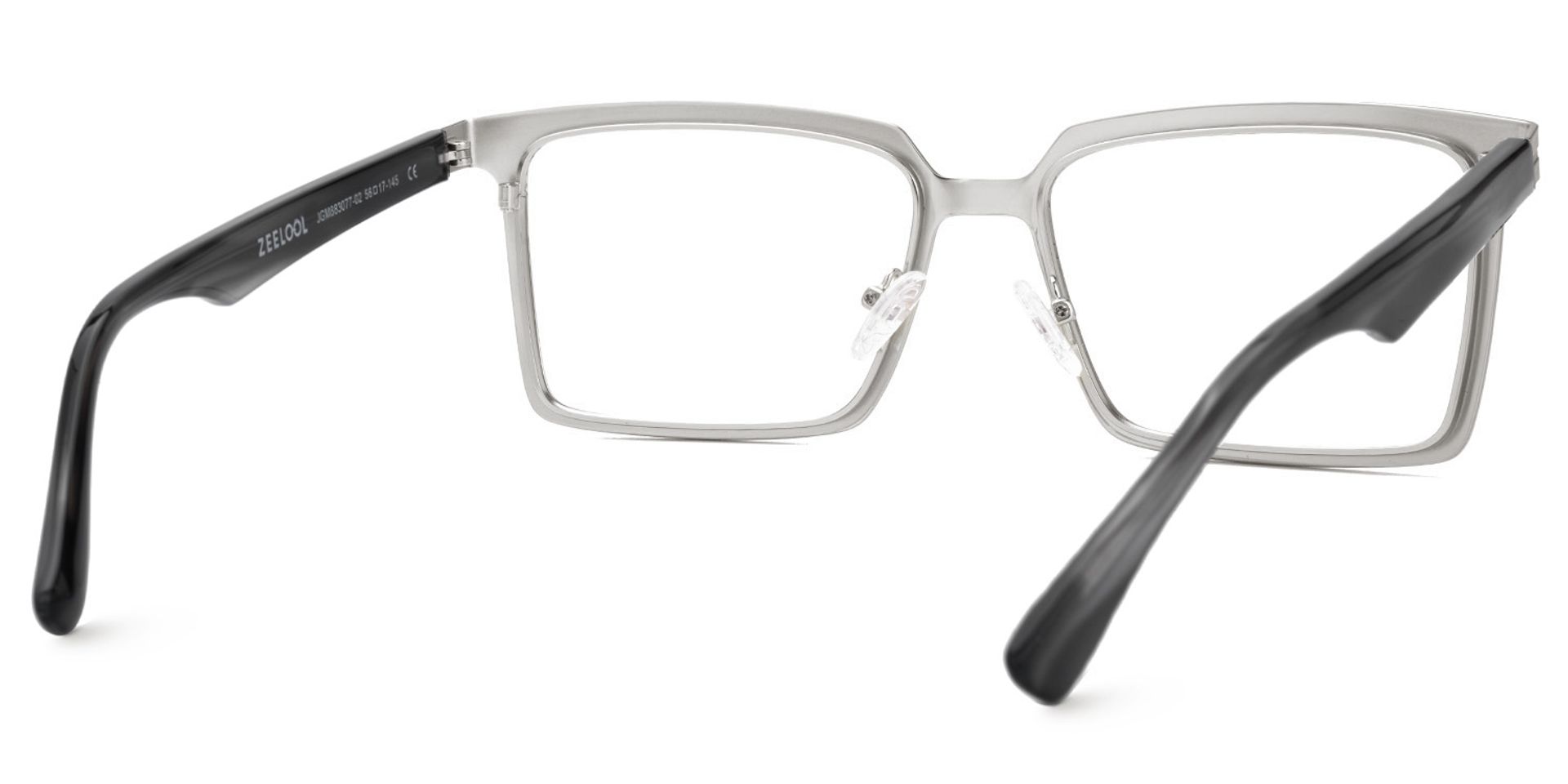 Sharma Rectangle Gold Color Metal Eyeglasses for Men3