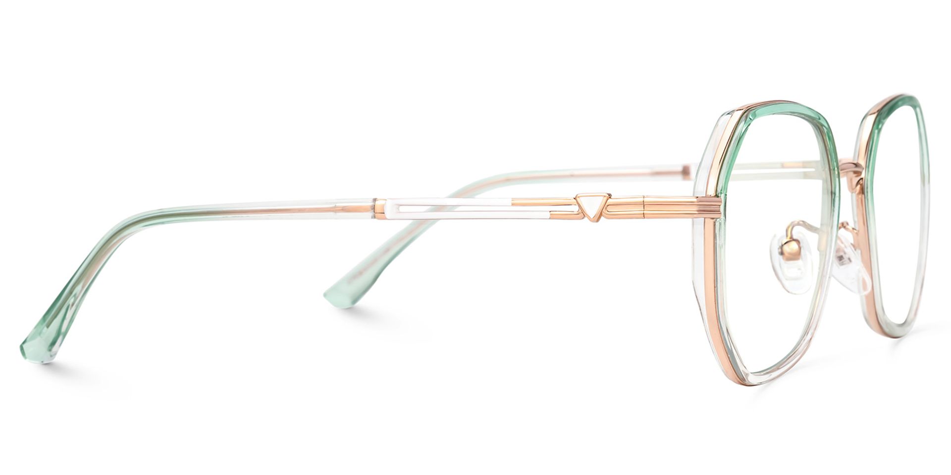 Frazier Green Geometric Glasses | ZEELOOL Canada2