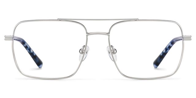 Iris Aviator Silver Glasses