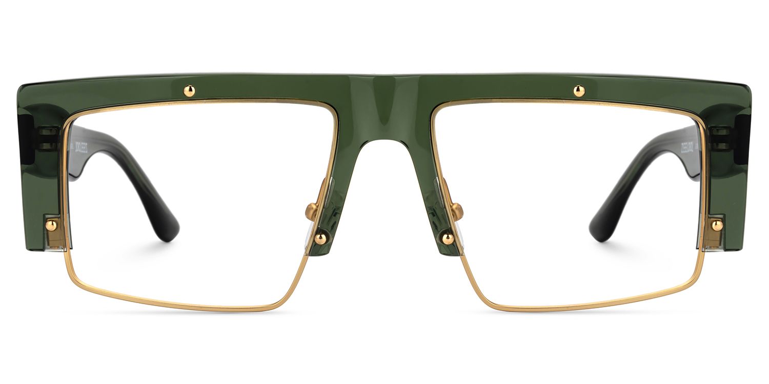 Maldonado Men's Green Glasses With Rectangle Shape | ZEELOOL Canada1