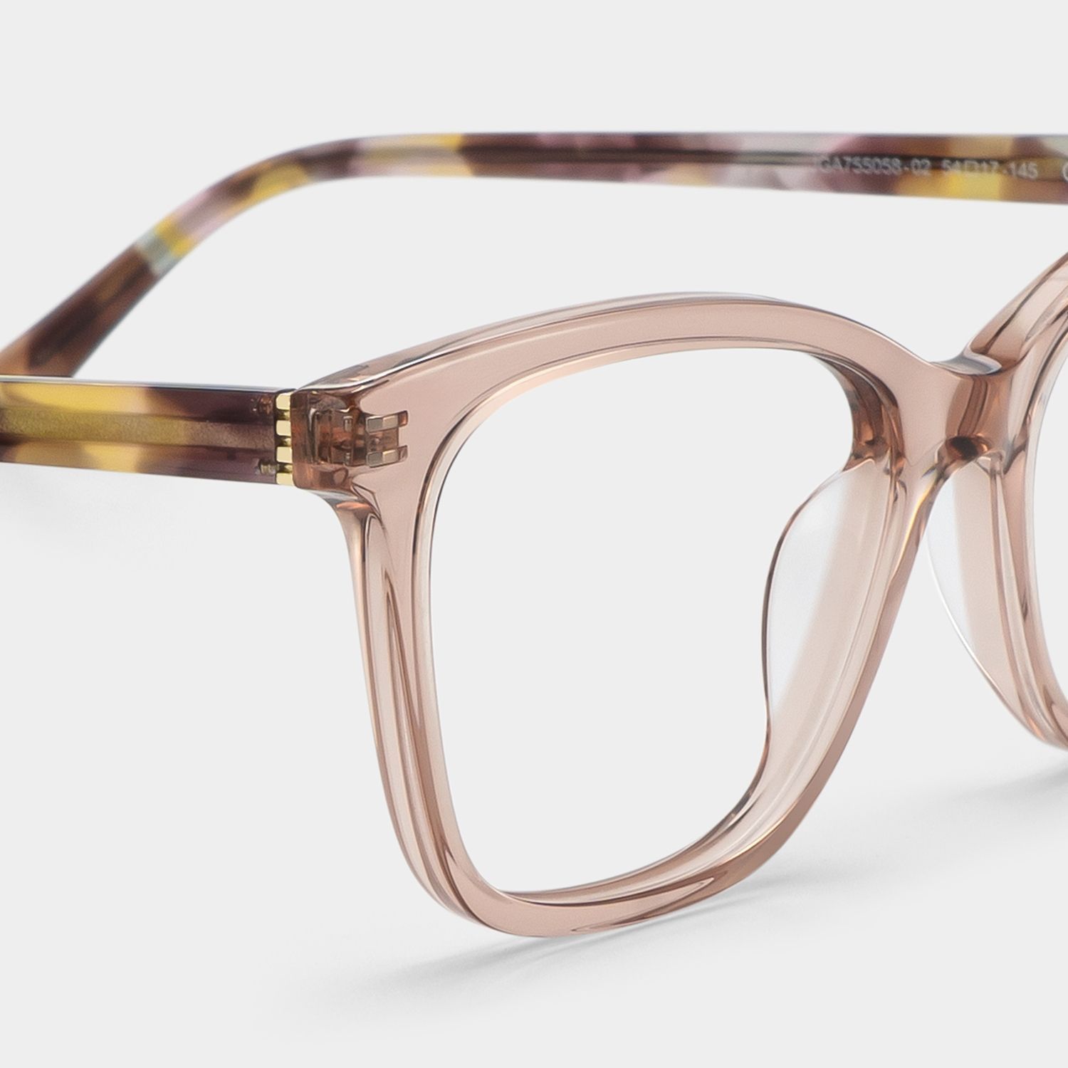 Bella Gardening Pink Floral Rectangle Acetate Glasses | ZEELOOL5