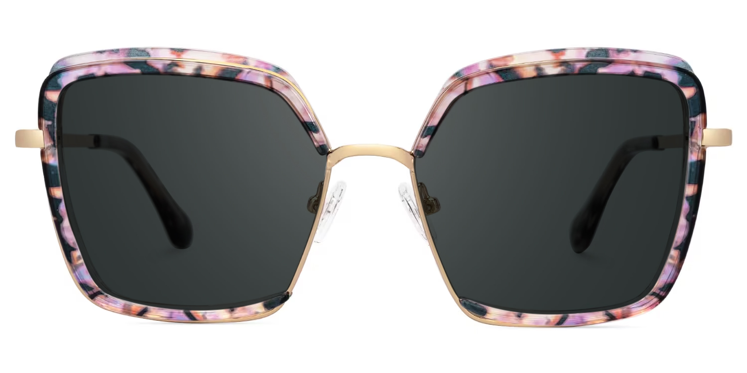 Cordaro Square Pink-Floral Glasses good-img