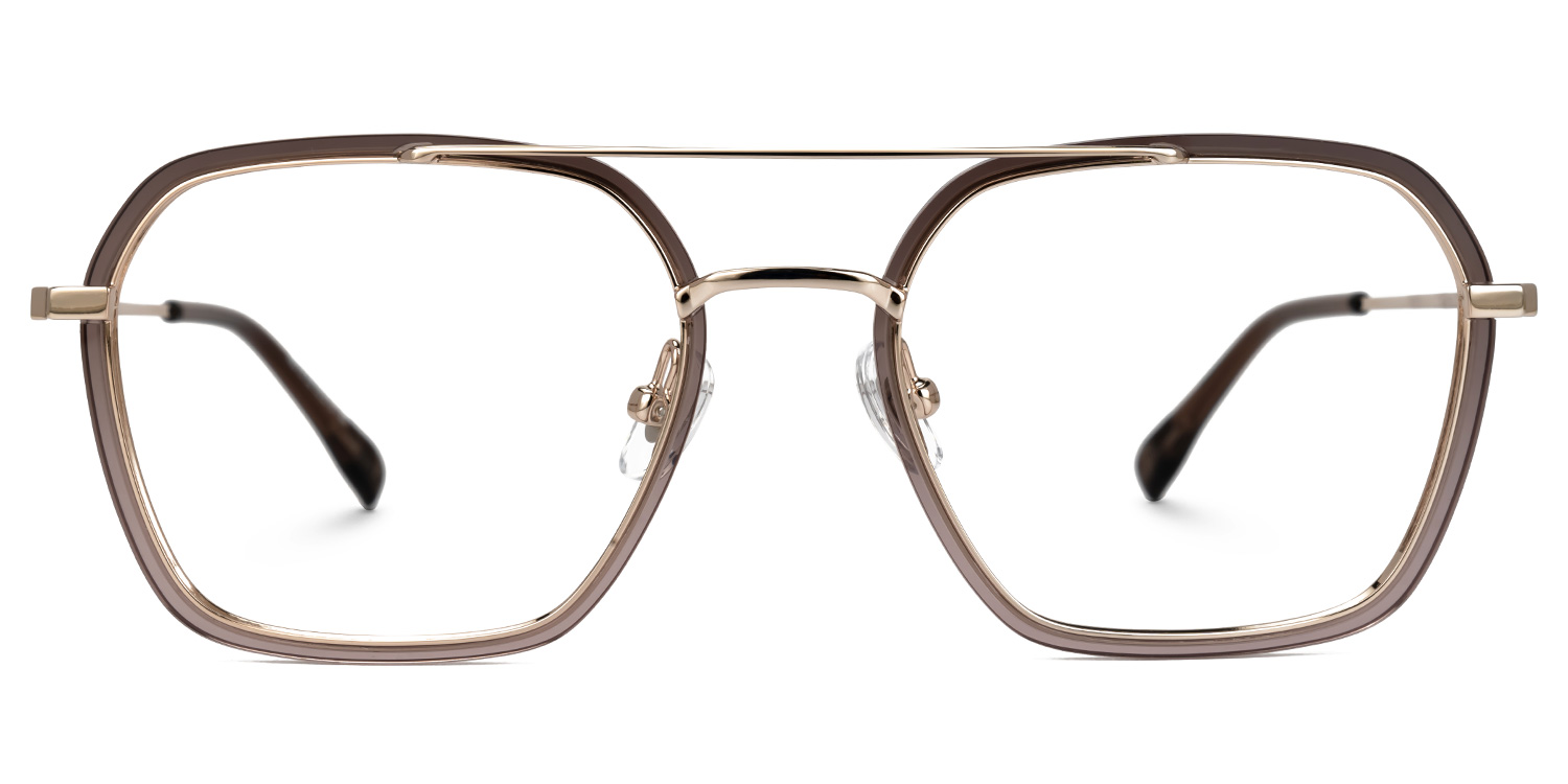 Sherie Aviator Brown Glasses0