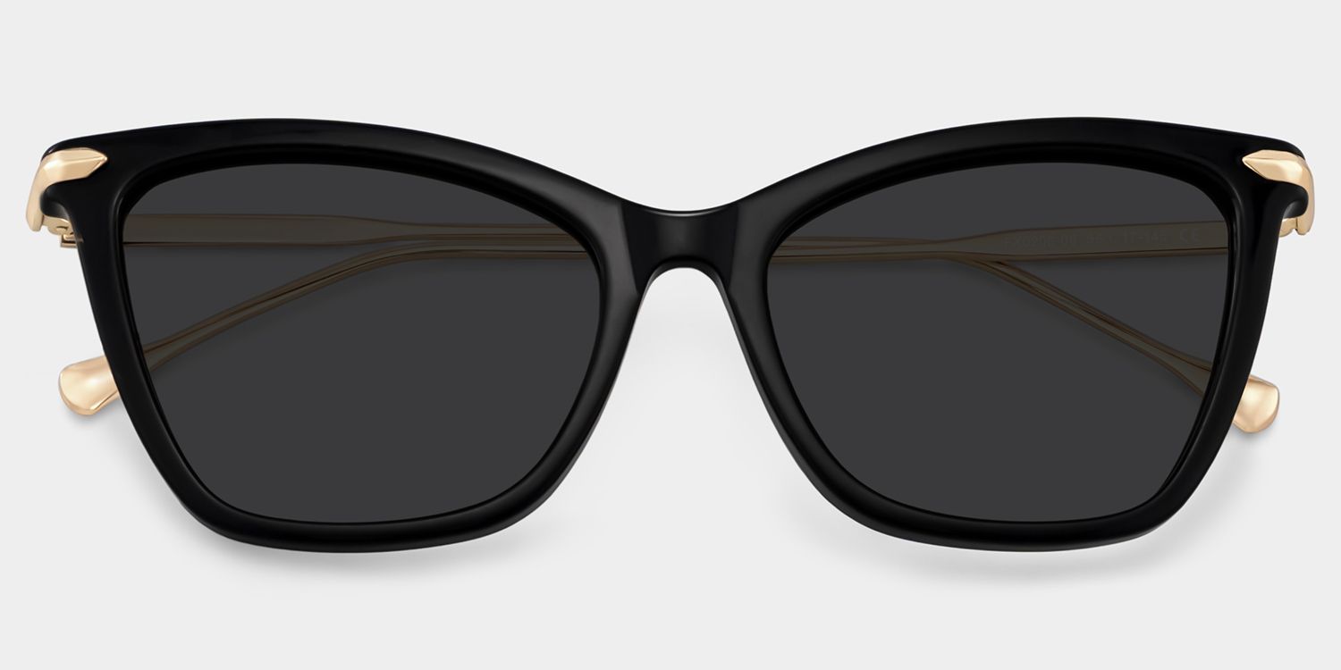 Hilary Black Butterfly Sunglasses to Frame Your Face | ZEELOOL CA1