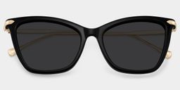 Hilary Butterfly Black Sunglasses1