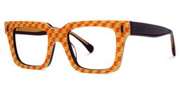 Kirkland Rectangle Orange Glasses1