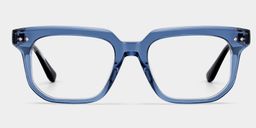 Michael Square Blue Glasses1