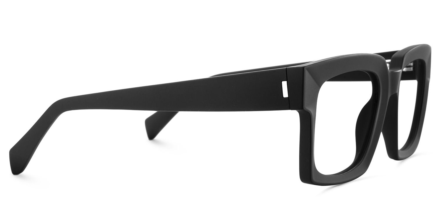 Amadeo TR90 Rectangle Black Frame Glasses | ZEELOOL Canada4