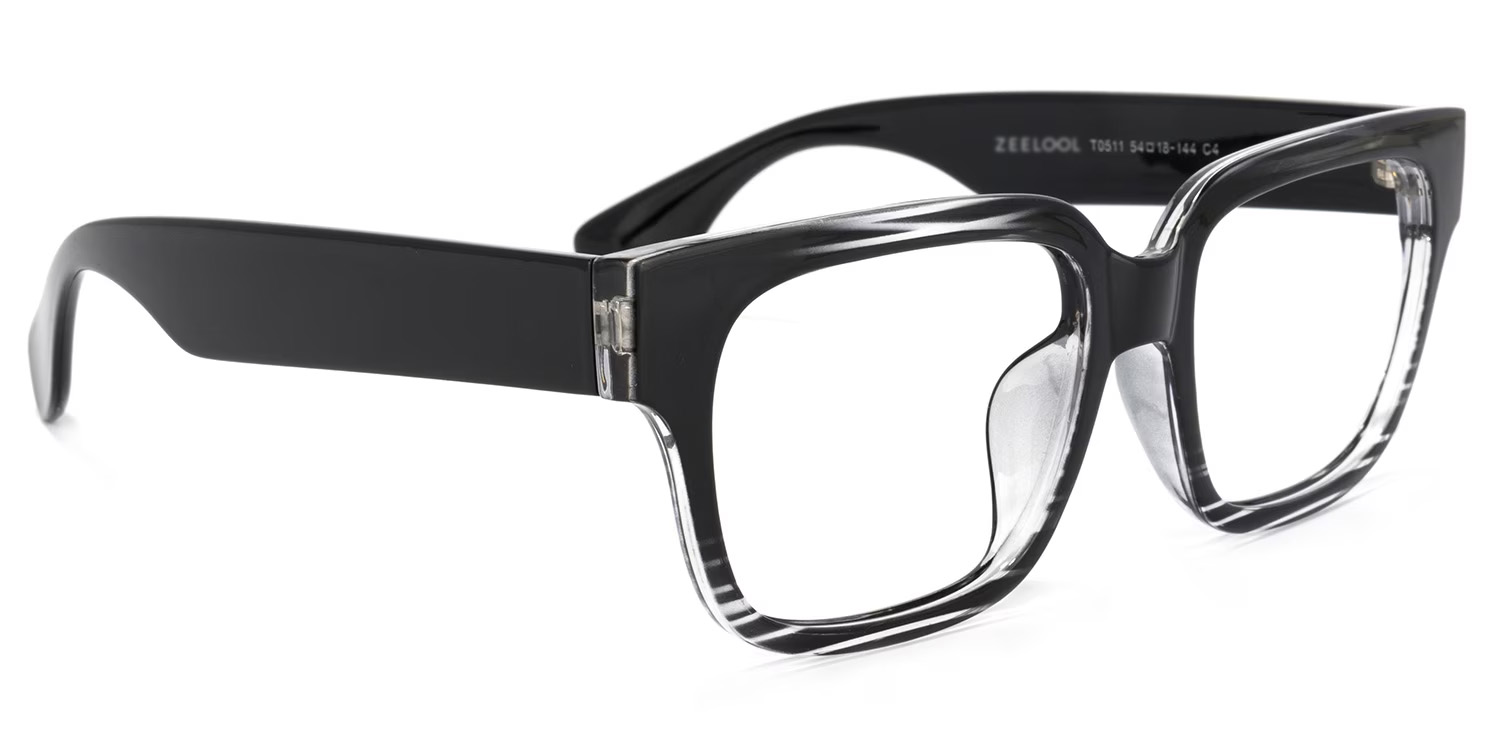 Colin Rectangle Black Glasses3