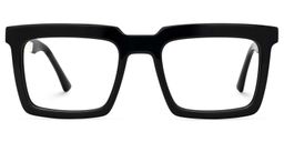 Leblanc Rectangle Black Glasses1