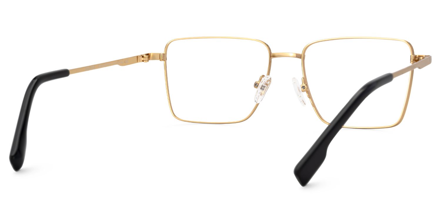 Men's Metal Eyeglasses Frames With Square Shape4