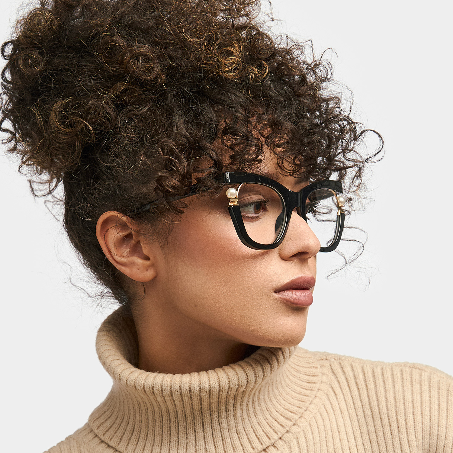 Pearl - Cat Eye Glasses with Pearls1