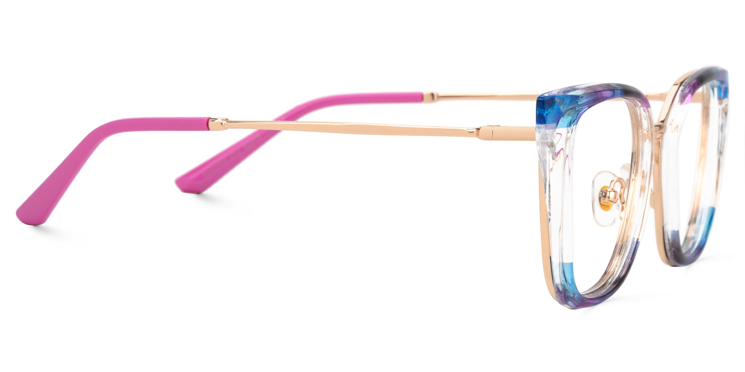 Martins Rectangle Multicolor Glasses2