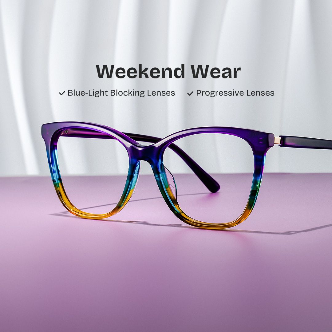 Gage Butterfly Colorful Color Frame Glasses for Women | ZEELOOL Canada0