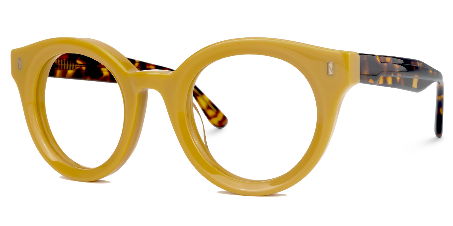 Round Belloso Yellow Glasses deals -Zeelool Glasses1