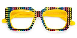 Kent Rectangle Yellow Glasses2