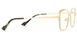 Maverick Square Gold Glasses4