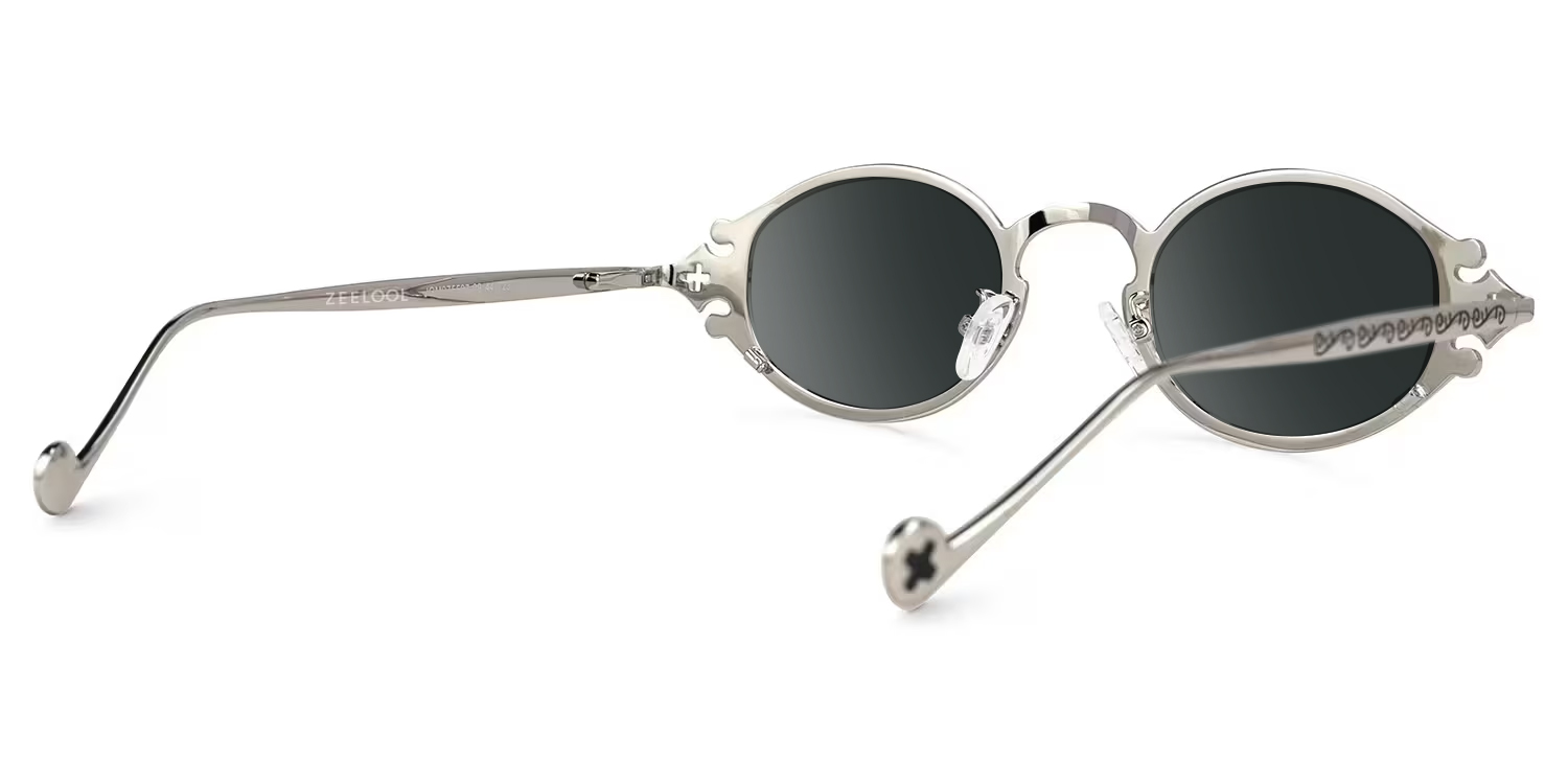 Oval Serena Silver Sunglasses Frames Deals3