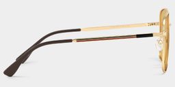 Valentina Square Gold Polarized Sunglasses4