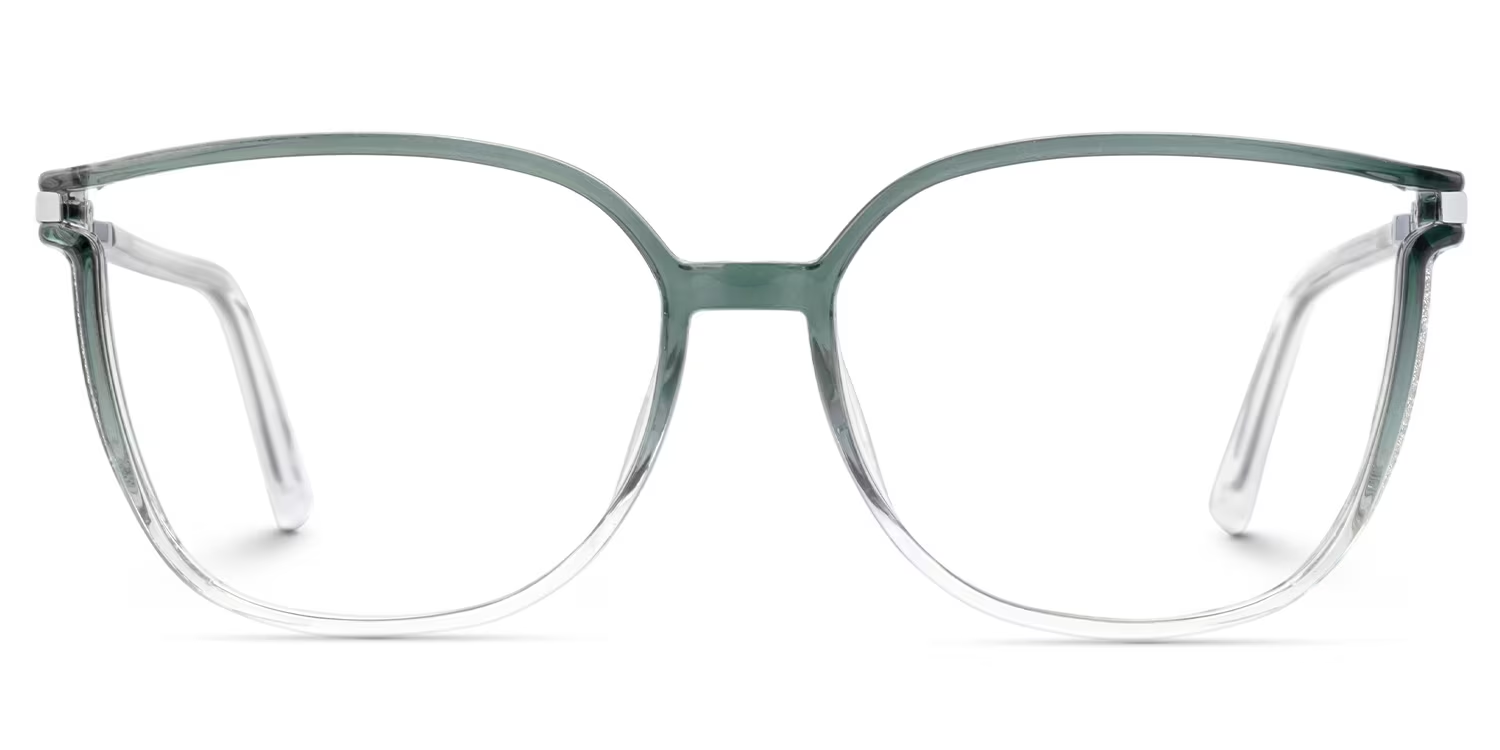 Rodz Sage Green Frame Glasses with Square Design0
