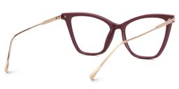 Hilary Butterfly Dark-Red Glasses3