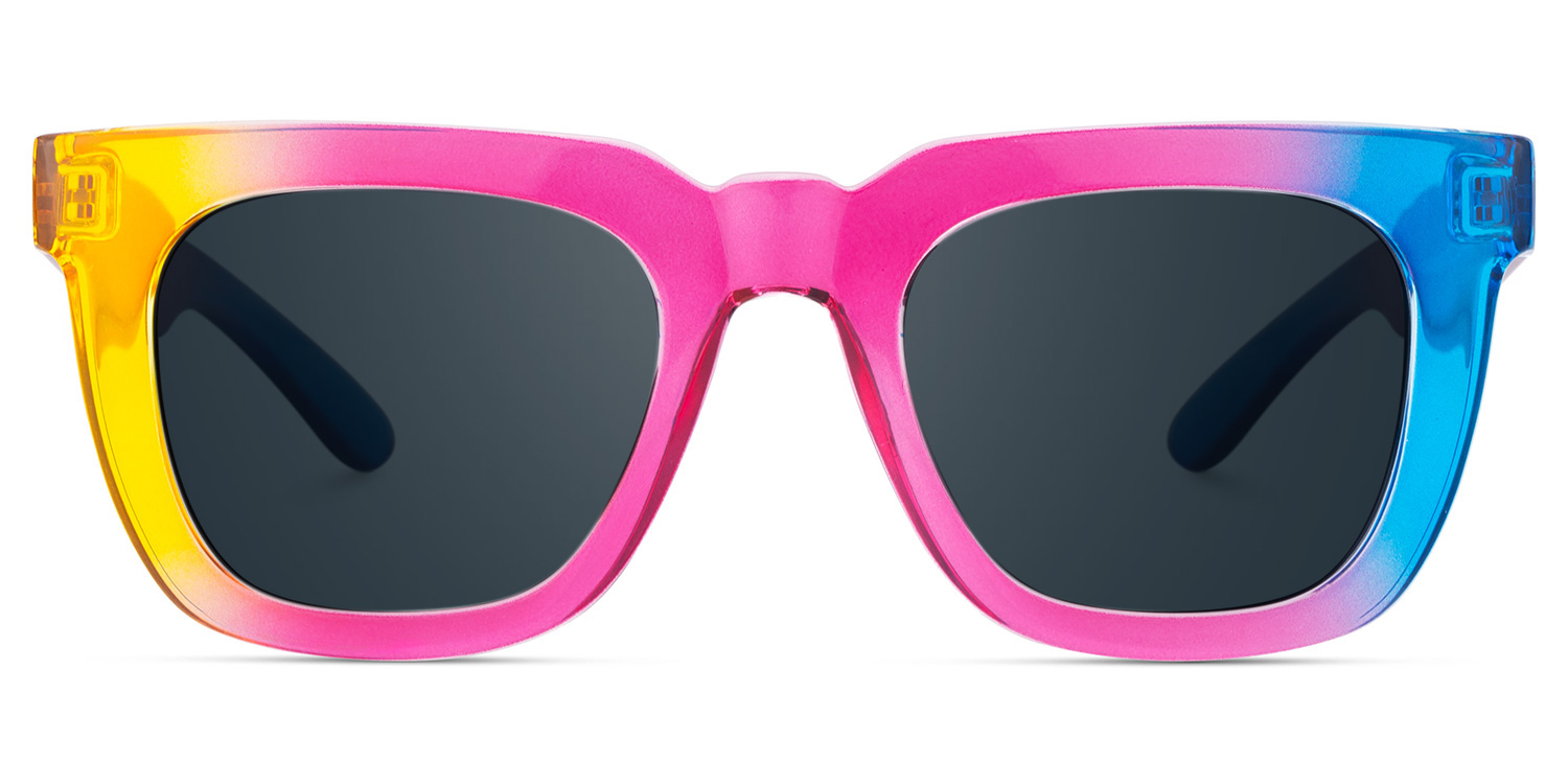 Clea Rectangle Multicolor Frame Sunglasses0