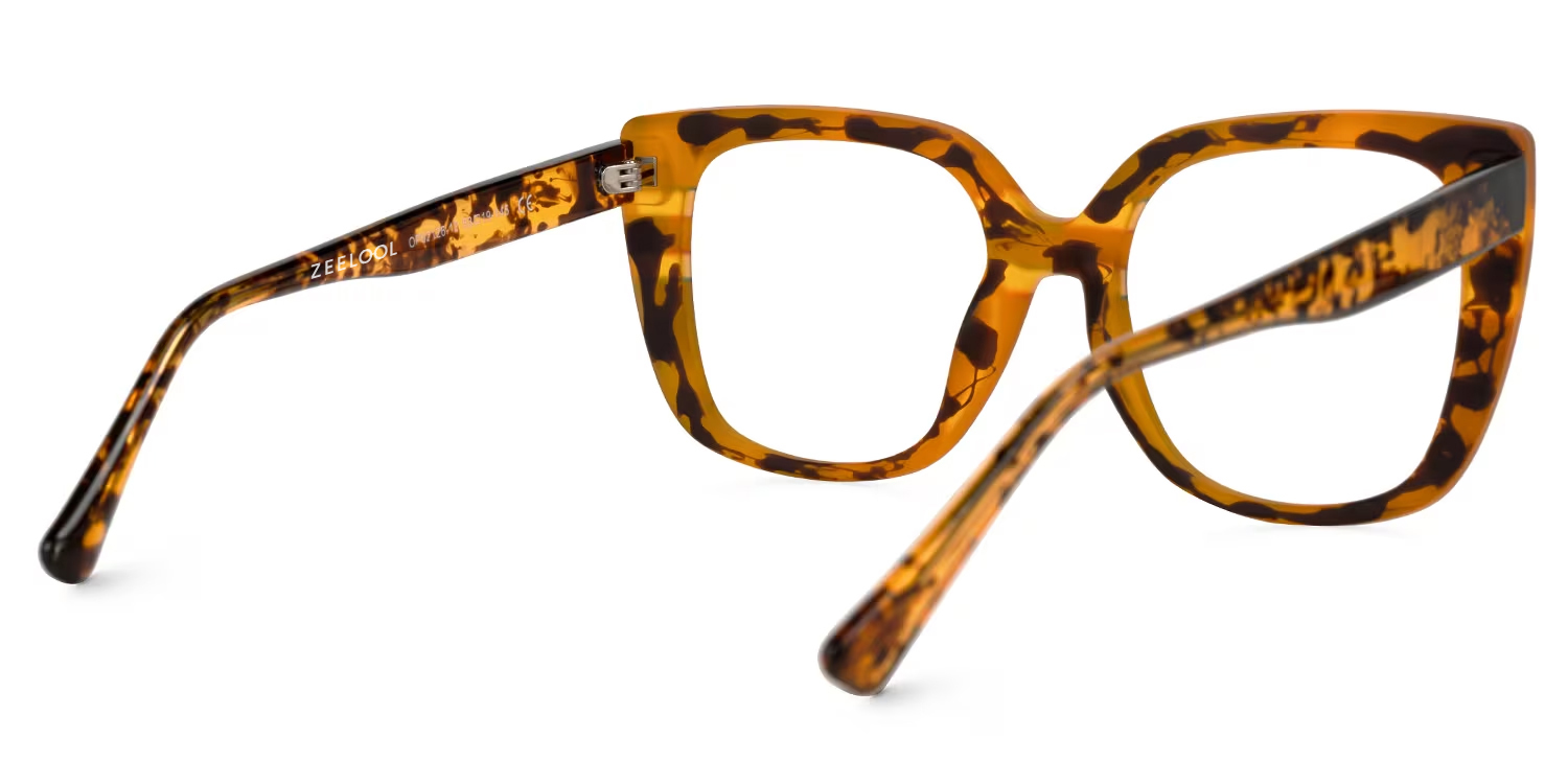 Brenda Square Blue-Red Glasses | ZEELOOL Canada3