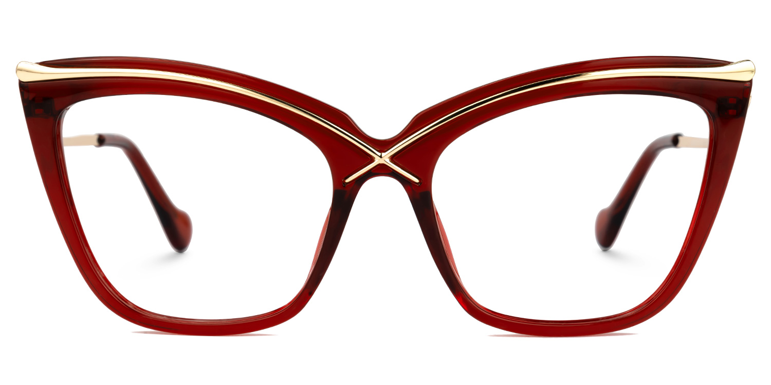 Winston Butterfly Red Glasses0