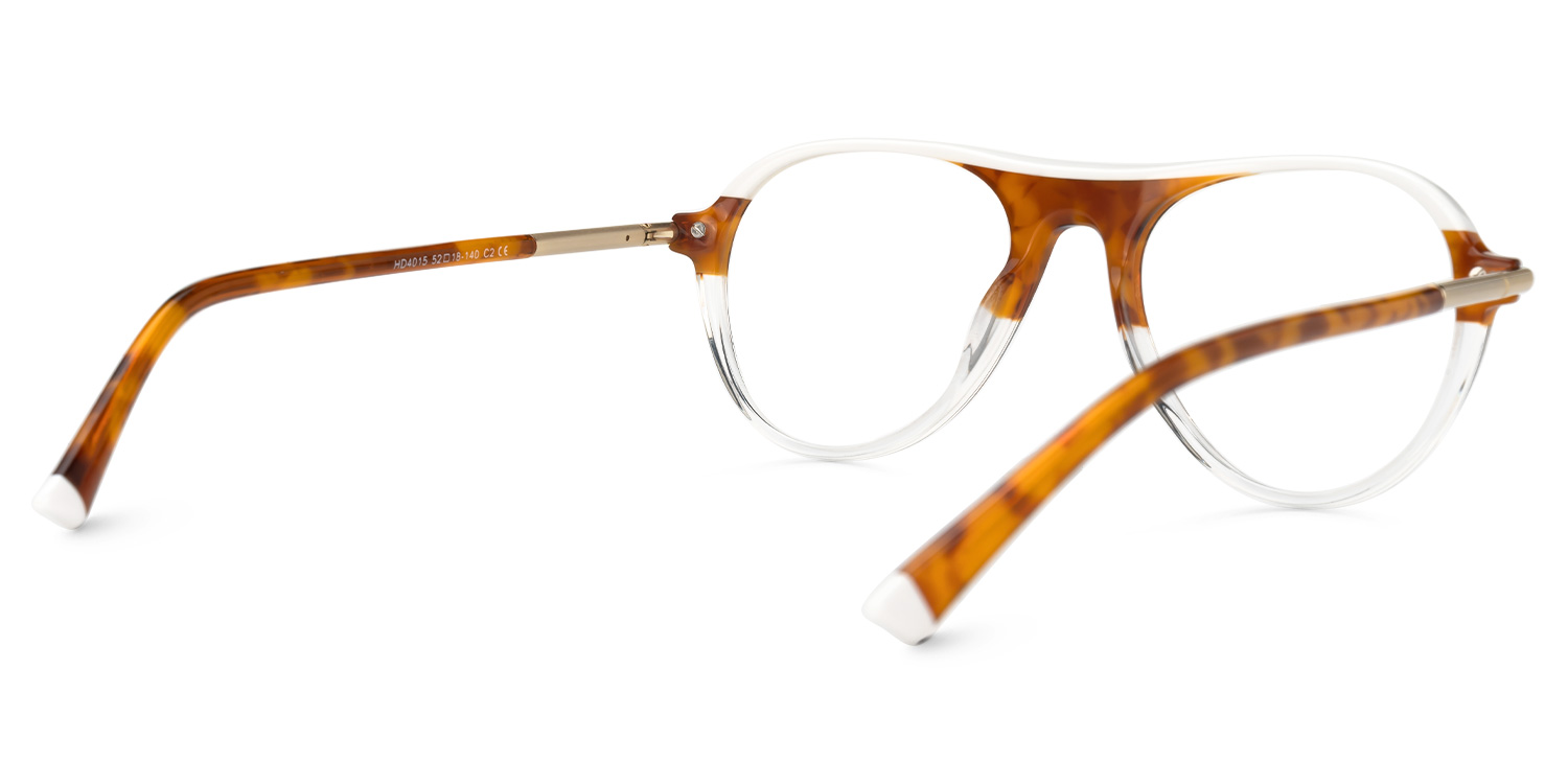 Cisse Brown Thin Frame Eyeglasses | ZEELOOL Canada3