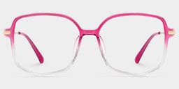 Payton Geometric Bright-Pink Glasses0