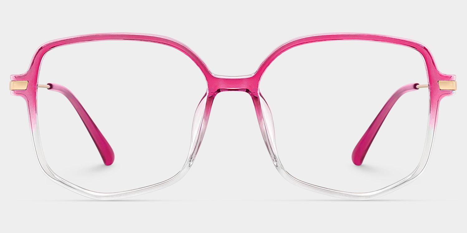 Payton Square Geometric Ombre Frame Glasses | ZEELOOL Canada0