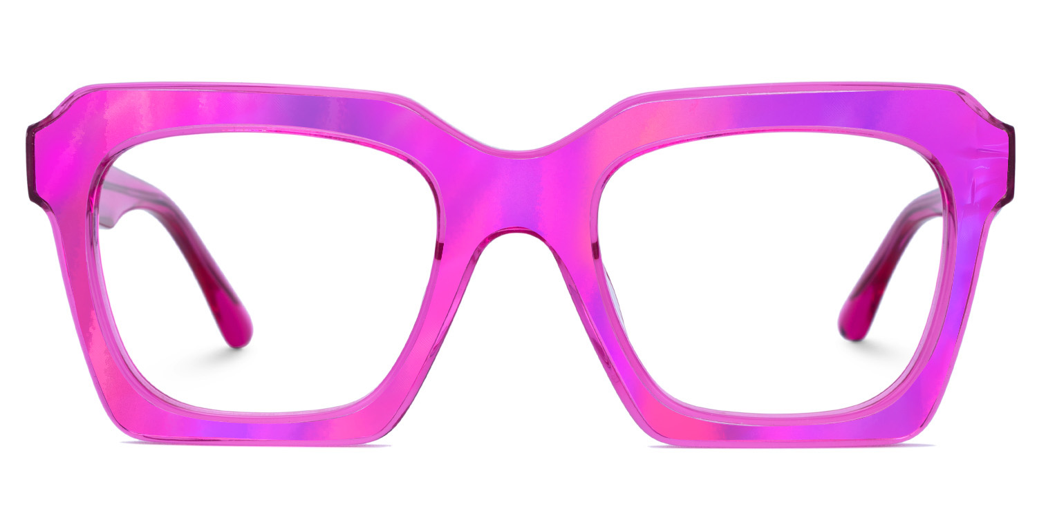 Rochester Square Rose Red Glasses0