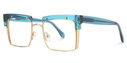 Kiana Square Blue Glasses1