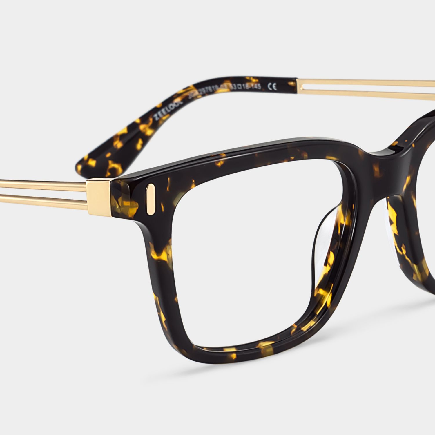 Axel Tortoise Frame Glasses with Rectangle Frame Online | ZEELOOL Canada6