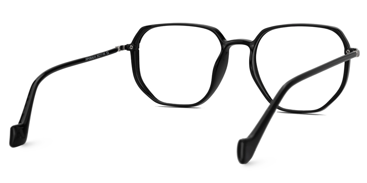 Maura Geometric Black Glasses3