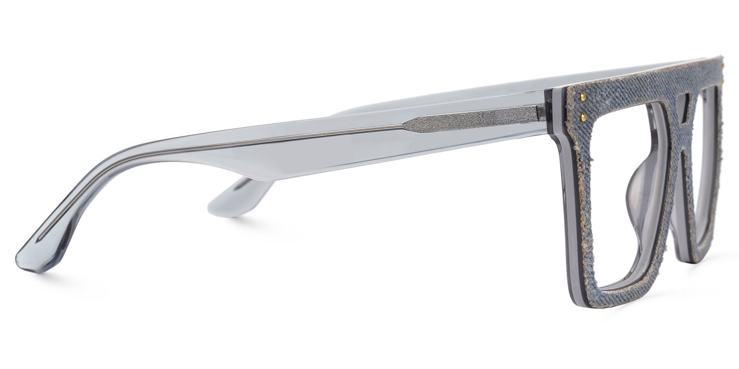 Rubin Blue Denim Eyeglasses | ZEELOOL Canada2