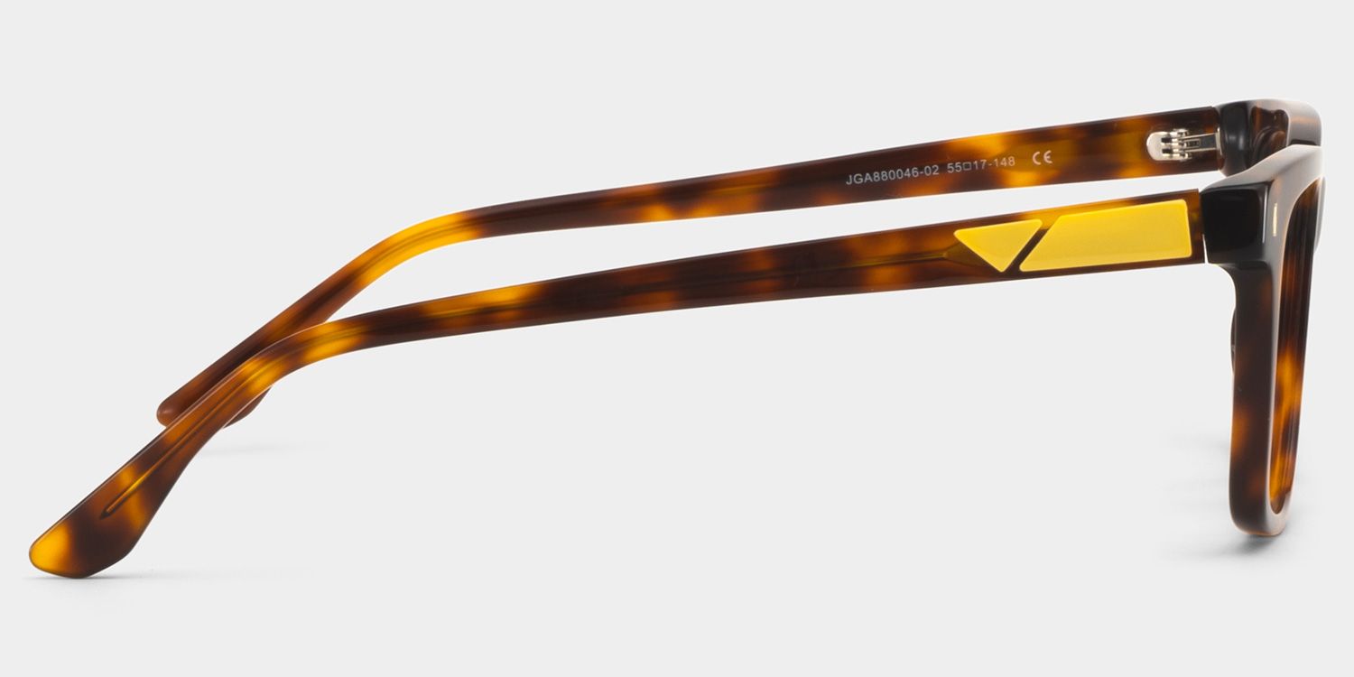 Rectangle Tortoise Eyeglasses- Travis Acetate Frame Glasses3