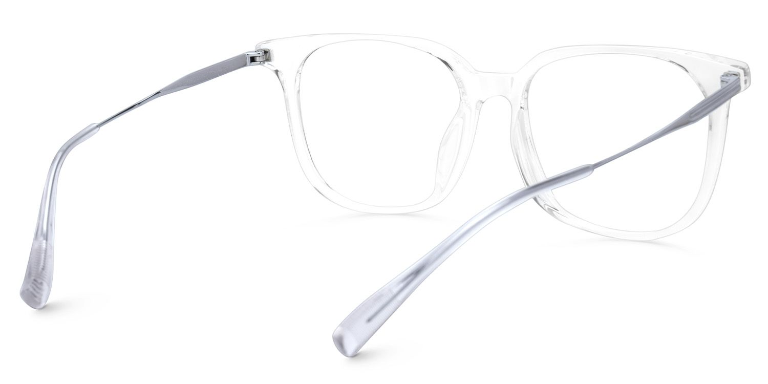 Square Glasses Thin Frame With Silver Temples3
