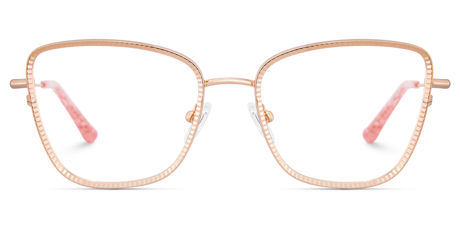 Rose Gold Metal Glasses Frames1