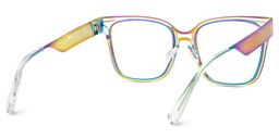 Dacarine Iridescent Square Glasses5