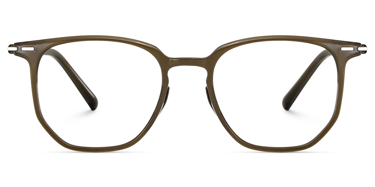 Geometric Green Eyeglasses- Isla TR90 Frame Glasses0