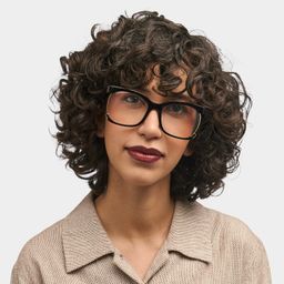 Obando Square Black Glasses0