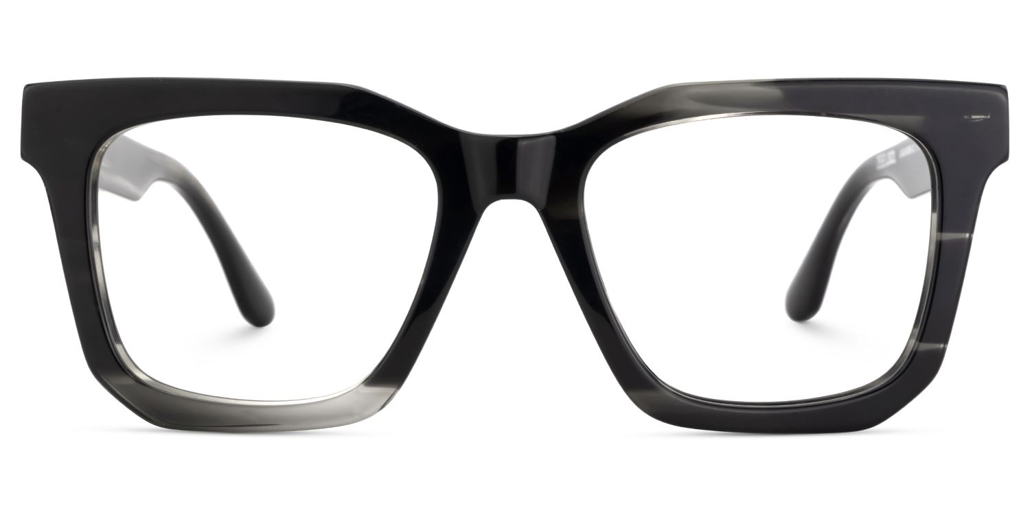 Nichole Square Black Frame Eyeglasses for Men | ZEELOOL Canada1