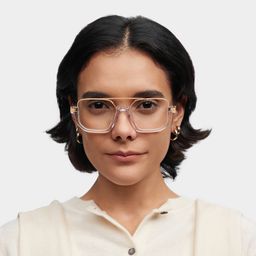 Oromiya Aviator Clear Glasses0