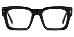 Herman Rectangle Black Glasses0